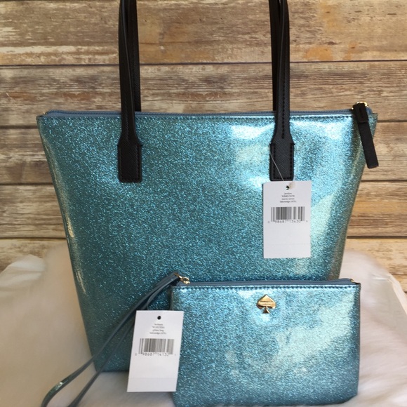 Kate spade Jeralyn Mavis tote & wristlet Blue Set - Picture 3 of 8